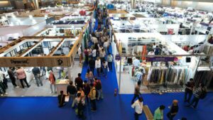 Stall layout at the FABRICS, ACCESSORIES, AND BEYOND (FAB) show is the largest Fair showcasing the entire Supply Chain to the Garment Manufacturers organised by The Clothing Manufacturers Association Of India (CMAI)