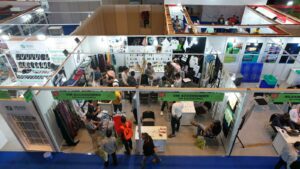 Stall layout at the FABRICS, ACCESSORIES, AND BEYOND (FAB) show is the largest Fair showcasing the entire Supply Chain to the Garment Manufacturers organised by The Clothing Manufacturers Association Of India (CMAI)